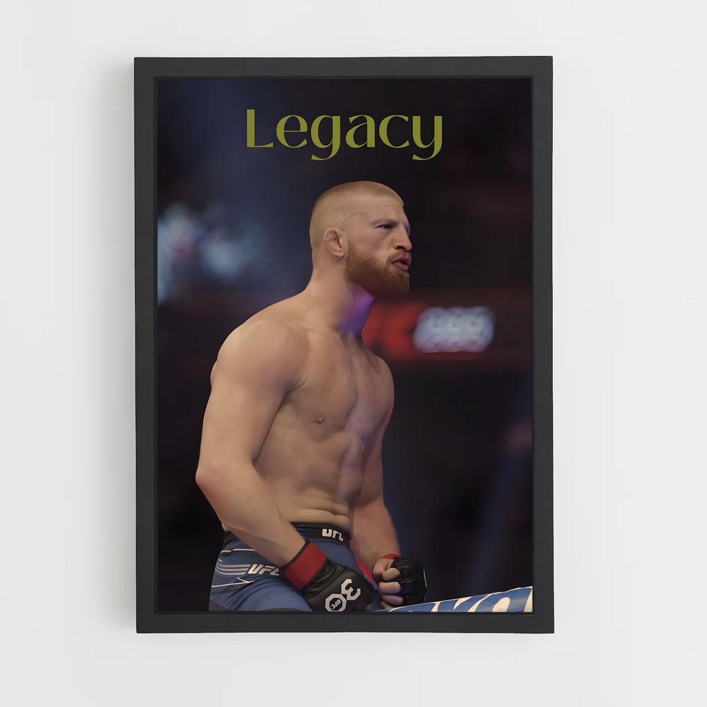 Poster Barbe et Rébellion – affiche MMA (vue 2)